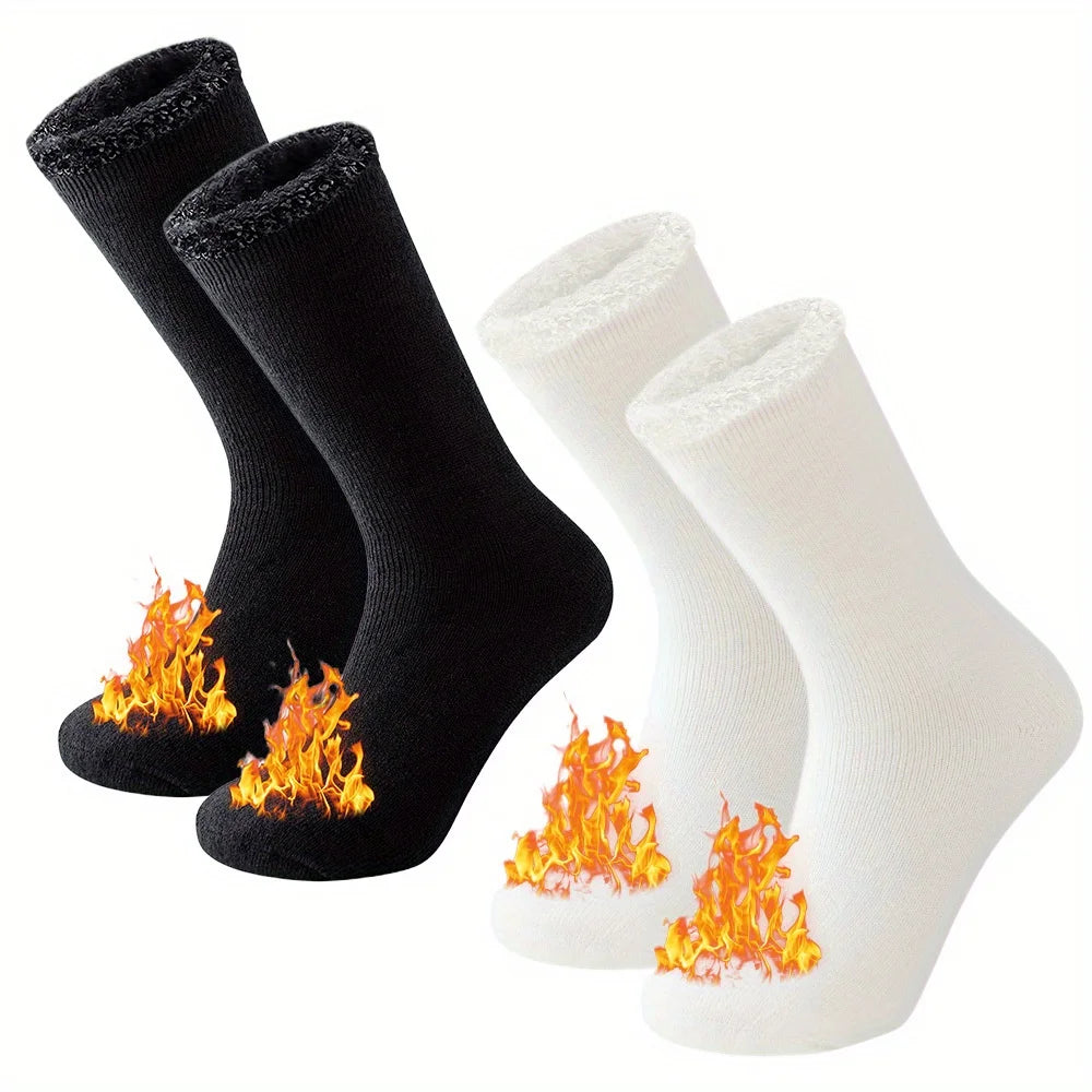 2-Pack Winter Thermal Socks for Men & Women