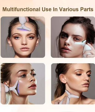 Facial Massager EMS Facial Microcurrent Anti-aging Facial Massager Red Light Therapy Skin Tightening Neck Face Lifting Massager