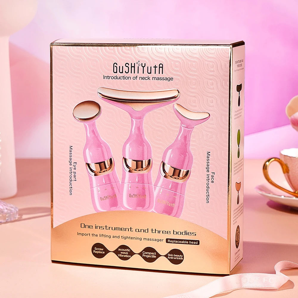 3 In 1 Facial Lifting Device Neck Facial Eye Massage Face Slimmer