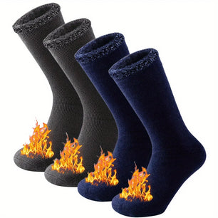 2-Pack Winter Thermal Socks for Men & Women