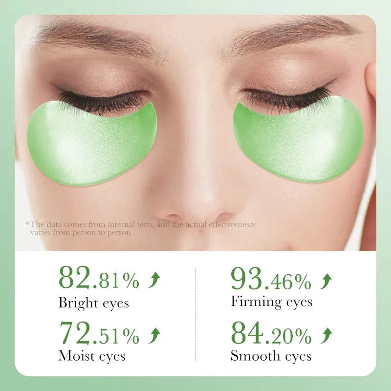 60pcs Aloe Vera Collagen Eye Mask Anti Dark Circles Eyes Bags Moisturizing