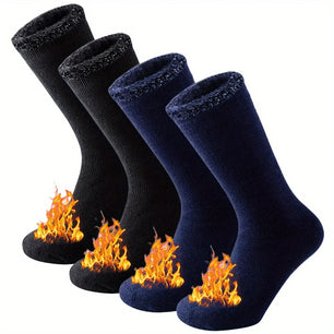 2-Pack Winter Thermal Socks for Men & Women