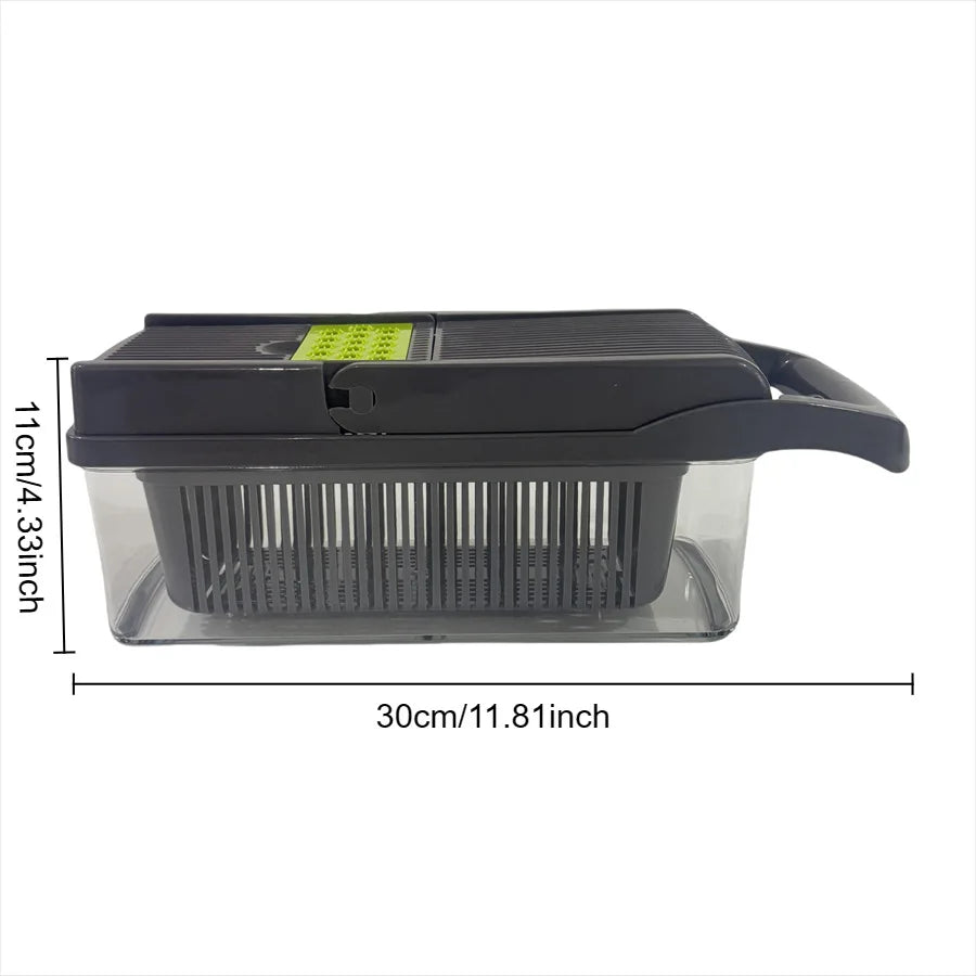 14Set of multifunctional grater, potato shredded vegetables, dicing, handy gadget slicer, kitchen for home, lazy shredding