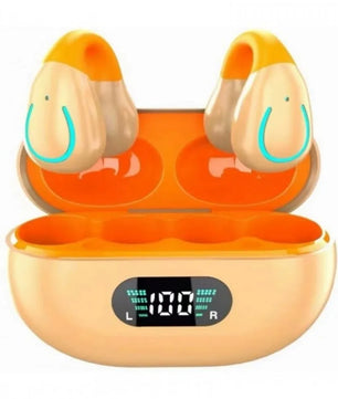 Wireless Bluetooth Earphones Earring HIFI Bass Music Headphones Ear Clip Sport TWS Earbuds Game Headset PK Ambie Sound Earcuffs