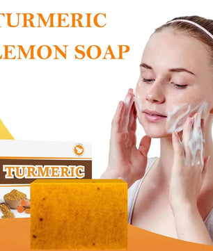 Turmeric Soap Face Cleansing Anti Acne Whitening Skin Lightening Face Remove