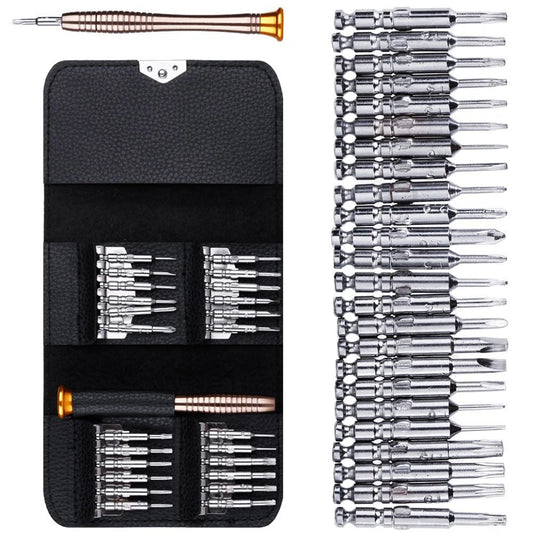 25 PCS Magnetic Screwdriver Set Multi-function Hand Tool Precision Phone  Camera Repair Torx Hex Screw Driver Bits Kits Bag