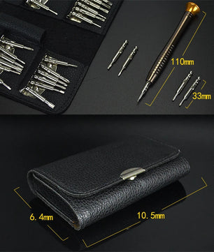 25 PCS Magnetic Screwdriver Set Multi-function Hand Tool Precision Phone  Camera Repair Torx Hex Screw Driver Bits Kits Bag