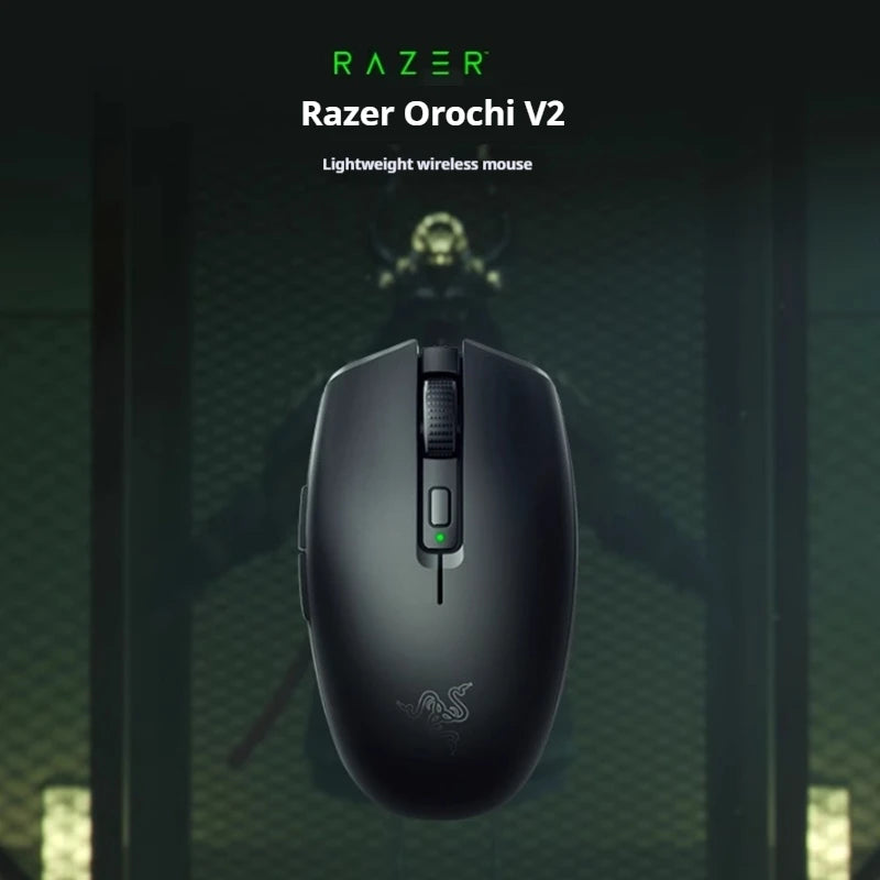 Razer Orochi V2 Wireless Bluetooth Mouse Lightweight 2 Wireless Modes 5g Mice Advanced 18k Dpi Optical Sensor Pc Gaming Mouse