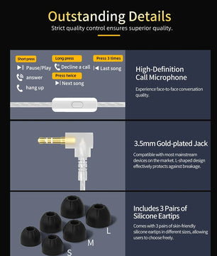 KZ AS10 PRO 5BA IEM In-Ear Monitor HiFi Bass Stereo Earphones Wired Earbuds with Silver-plated Cable for Audiophiles Musicians