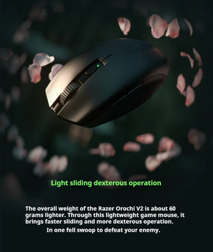 Razer Orochi V2 Wireless Bluetooth Mouse Lightweight 2 Wireless Modes 5g Mice Advanced 18k Dpi Optical Sensor Pc Gaming Mouse