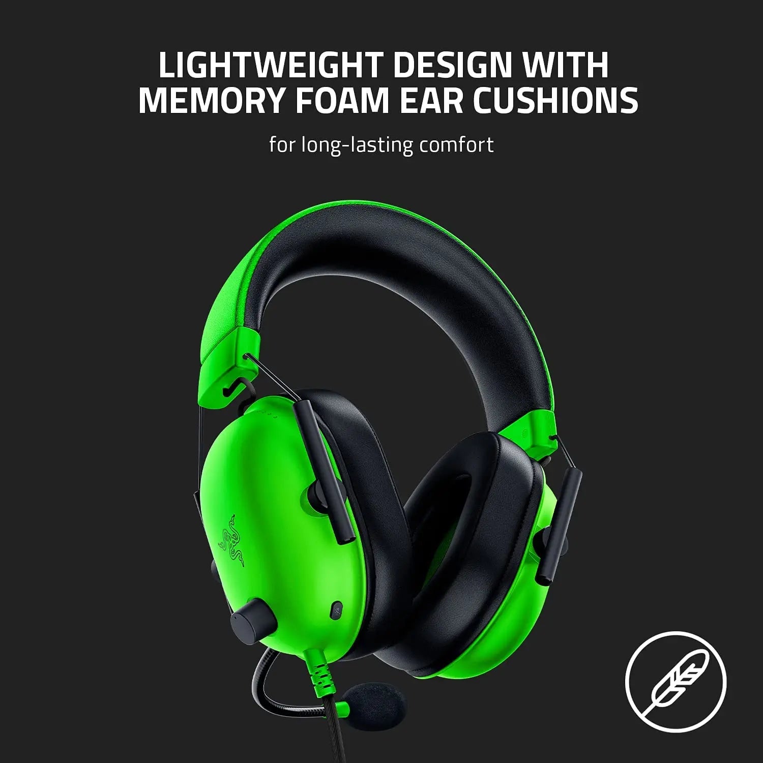 Razer BLACKSHARK V2 X Headphones E-sports Game Headset with Microphone 7.1 Surround Sound Video Gaming Earphone Wired for PC PS5