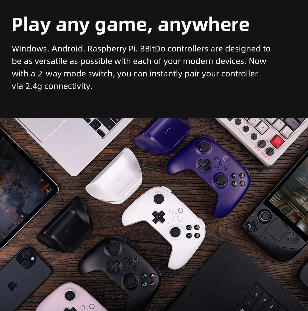 8BitDo Ultimate 2.4G Wireless Hall Effect Controller 100% Original  for PC, Windows Steam Deck, Android iPhone