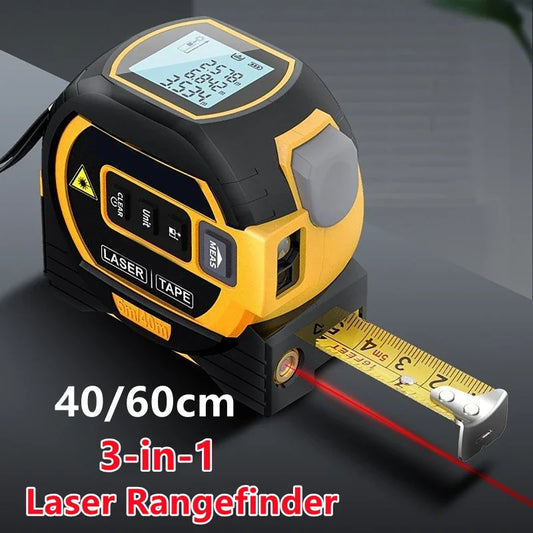 3-in-1 Laser Tape Measure – High-Precision Rangefinder