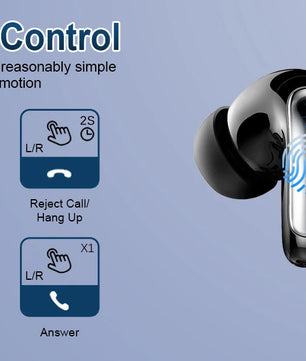Wireless Headphones,Bluetooth 5.3 Stereo Earphones in Ear with 4 ENC Mic Clear Calls,Noise Cancelling Ear Buds,48H battery life.