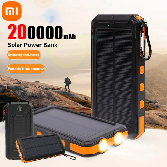 Xiaomi 200,000mAh Solar Power Bank - Fast Charging for iOS & Android