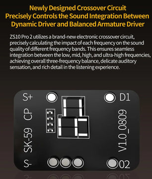 KZ ZS10 Pro 2 in Ear Metal Earphone HIFI Bass Earbud 4-Level Tuning Switch Headphone 2PIN Cable ZS10PRO2 ZSNPRO AS16PRO