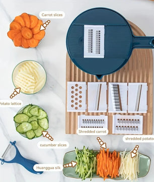 9 in 1 Vegetable Cutter Multi-Functional Potatoes Manually Cut Shred Slicer Grater Kitchenware Acceesories Tools