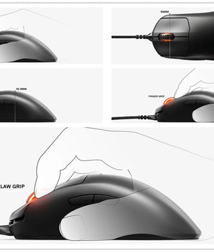SteelSeries Prime Mini FPS Wired Gaming Mouse RGB Lighting Edition 5 Programmable Buttons 18K CPI TrueMove Pro Sensor – PC/Mac