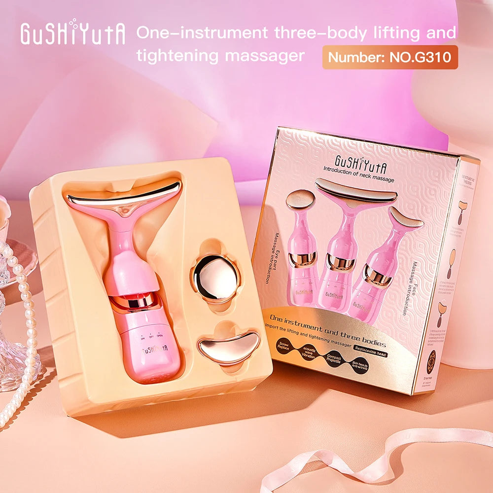 3 In 1 Facial Lifting Device Neck Facial Eye Massage Face Slimmer