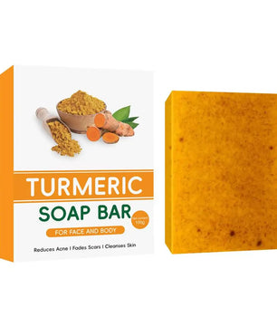 Turmeric Soap Face Cleansing Anti Acne Whitening Skin Lightening Face Remove