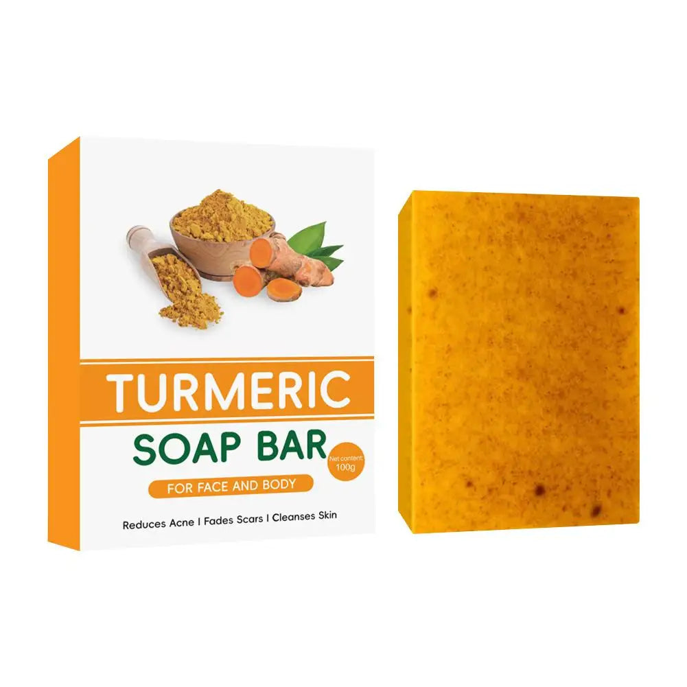 Turmeric Soap Face Cleansing Anti Acne Whitening Skin Lightening Face Remove