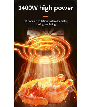 Multifunctional Air Fryer Home 5.5L Smokeless Low Fat High Power Electric Roast Chicken & French Fries Healthy