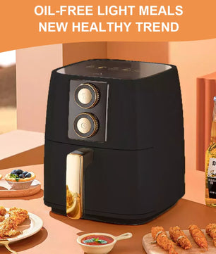 5L air fryer 1500W 220-240V Electric Fryer Air Fryer Home Oil-Free air fryer temperature adjustment 30 Minute Timer