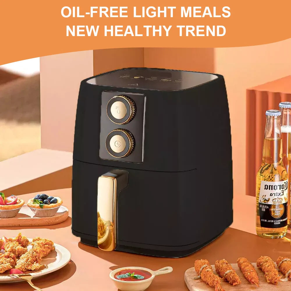 5L air fryer 1500W 220-240V Electric Fryer Air Fryer Home Oil-Free air fryer temperature adjustment 30 Minute Timer