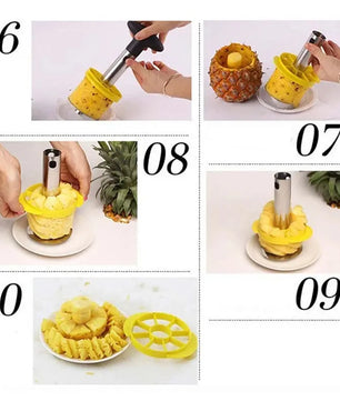 Spot Stainless Steel Pineapple Peeler Pineapple Corer Slicer Fruit Cutter Easy Slicer Peeler Kitchen Gadget Delivery Fast