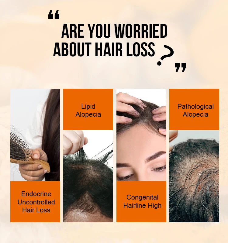 PURC Ginger Hair Growth Oil Fast Hair Loss Treatment Smoothing Repair