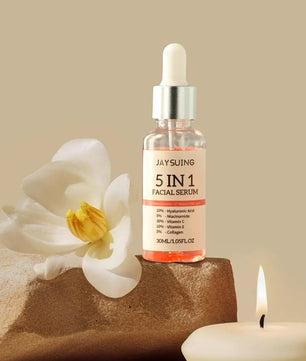 5 In 1 Fade fine lines Firming Face Serum Moisturizing brightning Vitamin C