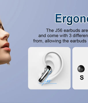Wireless Headphones,Bluetooth 5.3 Stereo Earphones in Ear with 4 ENC Mic Clear Calls,Noise Cancelling Ear Buds,48H battery life.