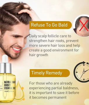 PURC Ginger Hair Growth Oil Fast Hair Loss Treatment Smoothing Repair
