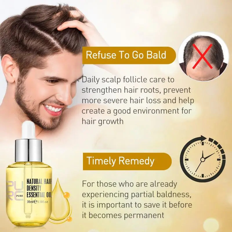 PURC Ginger Hair Growth Oil Fast Hair Loss Treatment Smoothing Repair