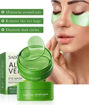 60pcs Aloe Vera Collagen Eye Mask Anti Dark Circles Eyes Bags Moisturizing