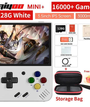 NEW Miyoo mini + Miyoomini Plus 3.5'' IPS OCA Portable 128GB Video Game Consoles ARM-Cortea-A7 3000mAh Support More Retro Game