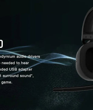 Corsair HS55 Surround Gaming Headset (Leatherette Memory Foam Ear Pads, Dolby Audio 7.1 Surround Sound on PC and Mac