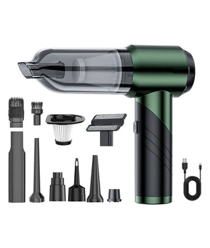 100W Small Portable Vacuum Cleaner 16000PA Foldable High Power Cordless Handheld Vacuum Cleaner Brushless Motor Rechargeable Car