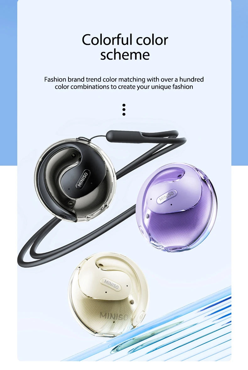 Translator MINISO X15Pro 5.4 Bluetooth Headset Translation Earphones Wireless Headphones Office Travel,ASMR Headset APP