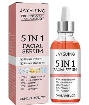 5 In 1 Fade fine lines Firming Face Serum Moisturizing brightning Vitamin C