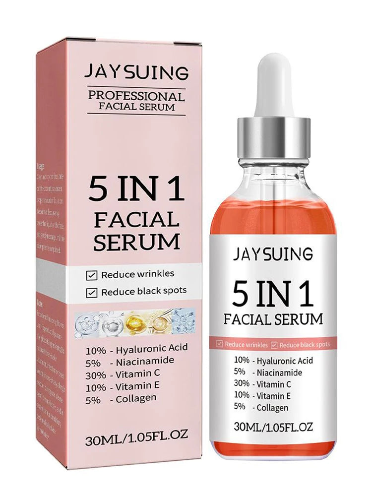 5 In 1 Fade fine lines Firming Face Serum Moisturizing brightning Vitamin C