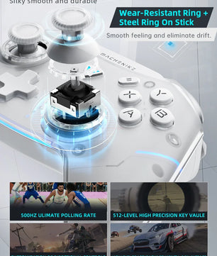 MACHENIKE G5 Pro Gaming Controller Three Mode Fps Wireless Game Pad Hall Trigger Joystick For Switch Pc Steam Gift