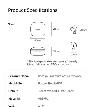 Baseus Bowie E19 Wireless Earphones