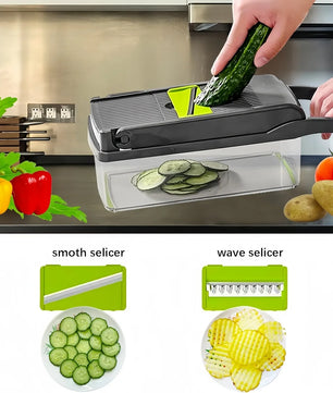 14Set of multifunctional grater, potato shredded vegetables, dicing, handy gadget slicer, kitchen for home, lazy shredding