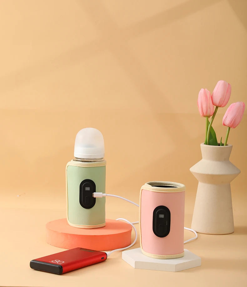 USB constant temperature heating bottle cup cover insulation artifact warm milk cover portable universal insulation cover for ou
