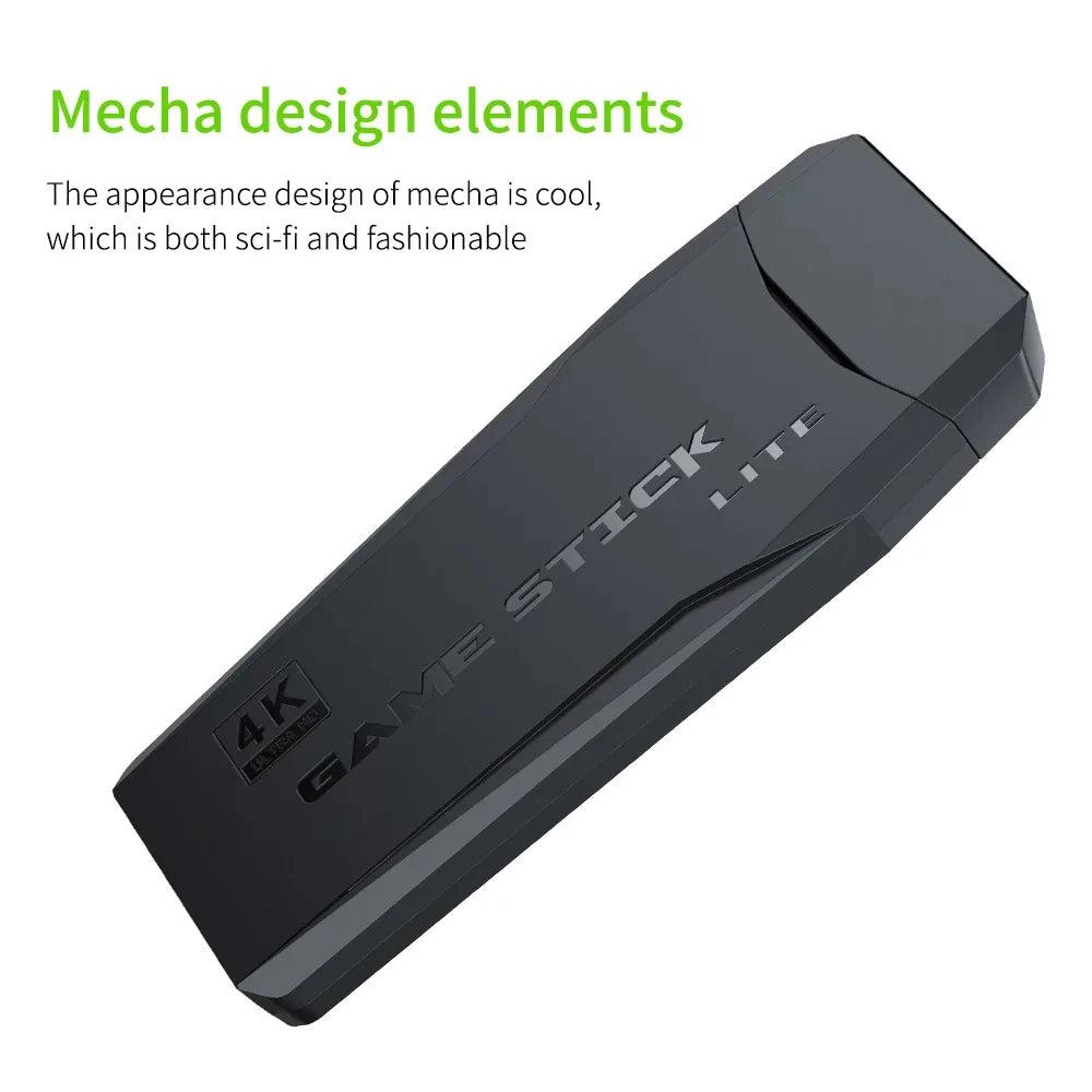 M8+64 Game Console Built-in 20000 + 64GB Two-person Wireless Controller 2.4G Stick 4K HD PS1 GBA Video Children's Christmas Gift