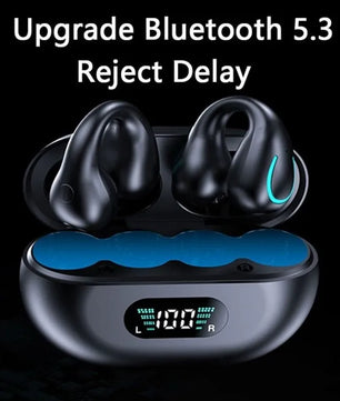 Wireless Bluetooth Earphones Earring HIFI Bass Music Headphones Ear Clip Sport TWS Earbuds Game Headset PK Ambie Sound Earcuffs