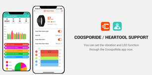 COOSPO HW9 Armband Heart Rate Monitor with HR Zones/Calories HRM Sensor for Fitness Cycling BLE5.0 ANT+ for Peloton,Zwift,Wahoo