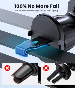 TOPK for Magsafe Car Phone Holder,Powerful Magnetism Premium Quality Single-Hand Operation Metal Hook Magnetic Car Phone Mount