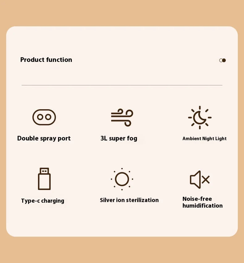 oil diffuser essential oils with Night Light room freshener 3L Purifier Diffuser USB Ultrasonic Cool Mist Sprayer